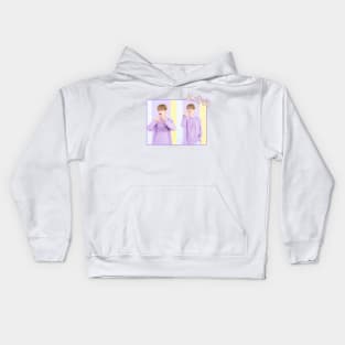 BTS - Jimin i purple you korean text white Kids Hoodie